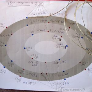 HELMUT FRERICK LICHTSTÜCKE  – DRAWING OF WIRING OF A CHANDELIER