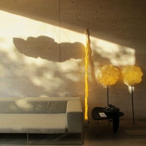 SEJOUR MAISON BOIS D’ARCHITECTE , FLÊCHE LUMINEUSE + NUAGES BAMBOU