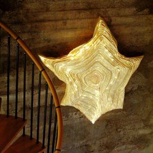 WANDLEUCHTE CRISTAL FIBRE AN TREPPE IN LOFT